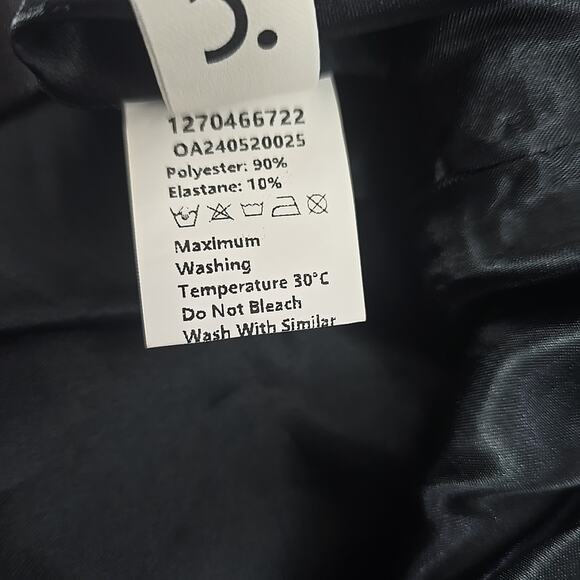 Commense Black Halter Mini Dress with Gold Accents - Picture 10 of 11